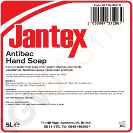 Jantex antibakterielle Handseife 5L Inhalt: 5L