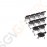 Bolero leichtgewichtige Klappstühle schwarz 10 Stück | Sitzhöhe: 44cm | 80 x 44 x 48cm | Polypropylen und Stahl | schwarz
