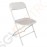 Bolero leichtgewichtige Klappstühle weiß 10 Stück | Sitzhöhe: 44cm | 80 x 44 x 48cm | Polypropylen und Stahl | weiß