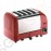 Dualit Toaster 40353 rot 4 Schlitze 2,2kW/230V | 4 Schlitze | 130 Scheiben pro Stunde