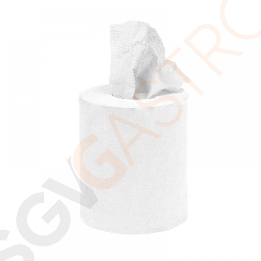 Jantex Handtuchrollen für Innenabrollung klein weiß 1-lagig - 12 Stück Geeignet für Spender GD835 | 12 Stück | 120m | 1-lagig | weiß