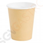 Fiesta Coffee To Go Becher 230ml hellbraun x1000 Kapazität: 230ml. Farbe: Hellbraun. Verkauft im 1000er Pack.