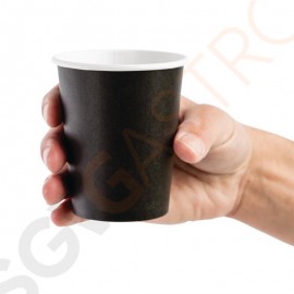 Fiesta Coffee To Go Becher 230ml schwarz x1000 Verkauft im 1000er-Pack