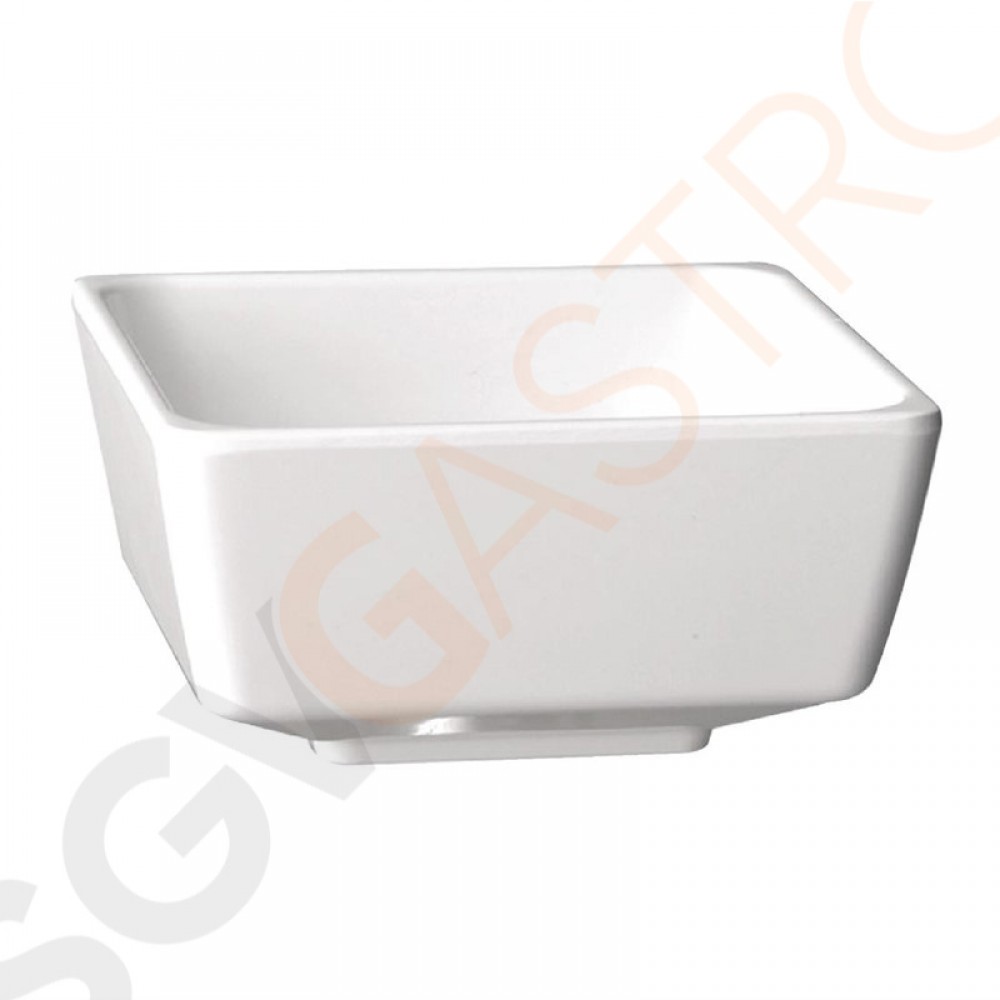 APS Float quadratische Schale weiß 5,5cm Kapazität: 5cl | 3 x 5,5 x 5,5cm | Melamin | weiß
