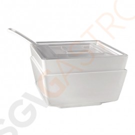 APS Float transparenter Deckel quadratisch 19cm Transparenter Deckel quadratisch  19 x 19cm.