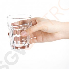 Olympia Orleans halbgetafelte Tumbler 20cl 12 Stück | Kapazität: 20cl | Glas