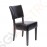 Bolero Esszimmerstühle mit tiefem Sitz Kunstleder dunkelbraun 2 Stück | Sitzhöhe: 50cm | 85,8 x 42,6 x 45cm | Kunstleder und Birkenholz | dunkelbraun