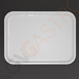 Kristallon Fast Food-Tablett weiß 34,5 x 26,5cm 34,5 x 26,5cm | Polypropylen | weiß