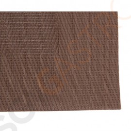 Olympia gewebte Tischsets PVC braun 4 Stück | 40 x 30cm | PVC | braun