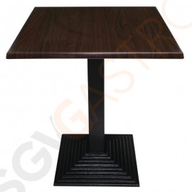 Bolero quadratische Tischplatte dunkelbraun 70cm 70 x 70cm | dunkelbraun | vorgebohrt