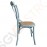 Bolero Esszimmerstühle Birkenholz antik blau 2 Stück | Sitzhöhe: 47cm | 88 x 46 x 54cm | Birkenholz und Rattan | antik blau