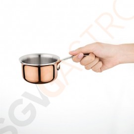 Vogue Mini Triwall Kupfer-Stieltopf 330ml Größe: Ø90mm. Kupfer.