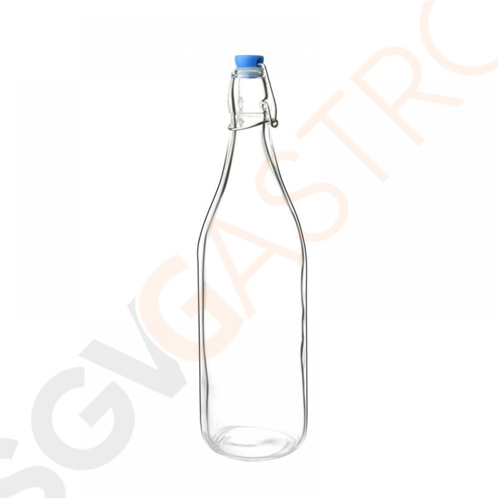 Olympia Glasflaschen mit Bügelverschluss 1L 6 Stück | Kapazität: 1L | Glas