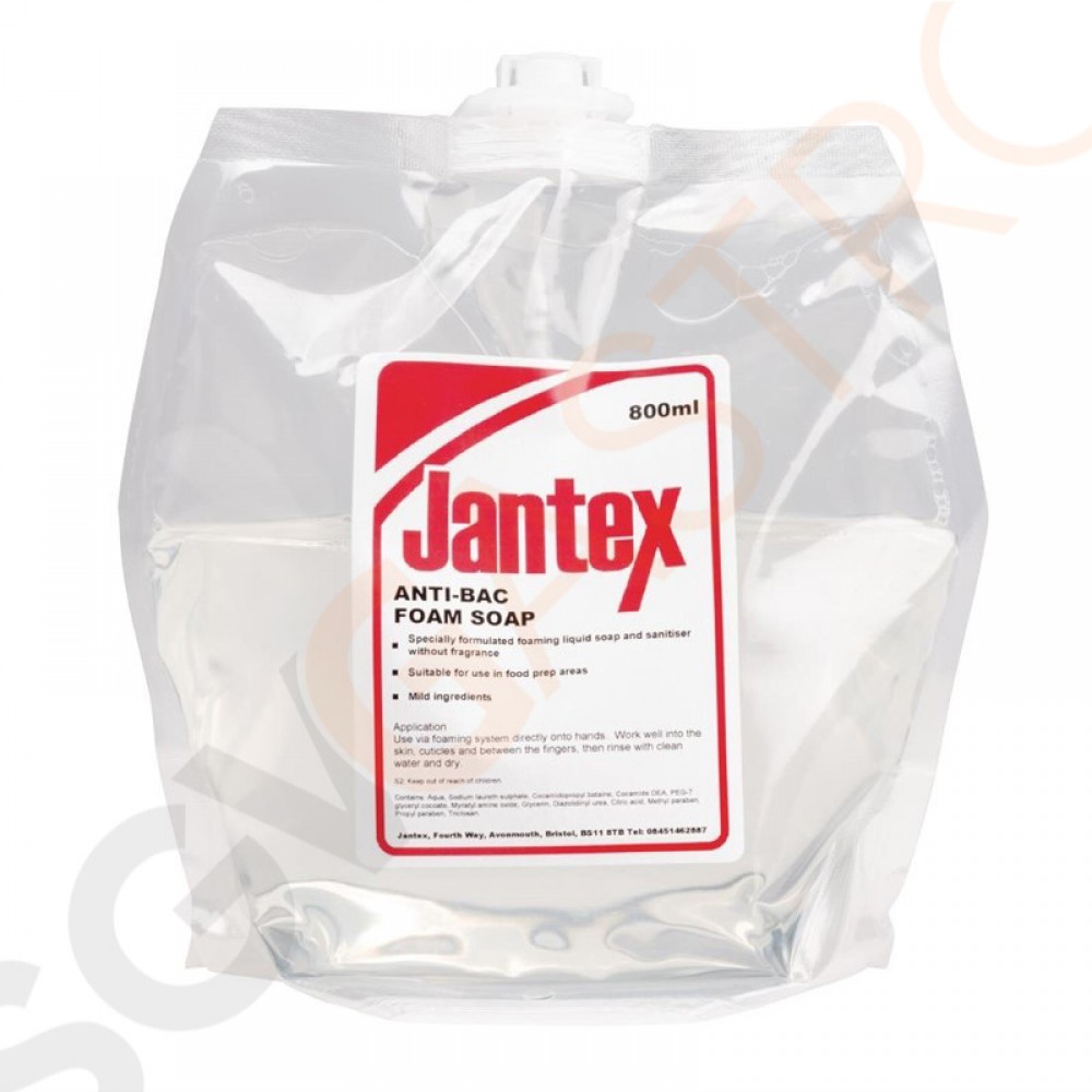 Jantex antibakterielle Schaumseife 6 x 80cl Inhalt: 6 x 80cl