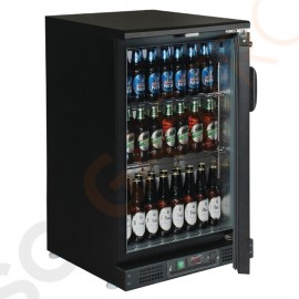 Polar Serie G Barkühlschrank mit verdeckter Tür 104 Flaschen Kapazität: 140L | 1 Klapptür | Schwarz
