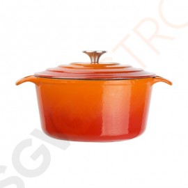 Vogue runder Schmortopf orange Kapazität: 3,2 Liter. Größe: 120(H) x 205(Ø)mm. Farbe: Orange.