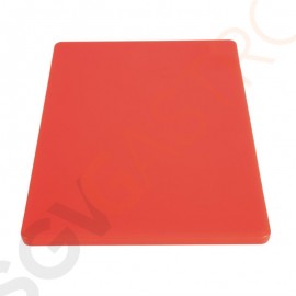 Hygiplas LDPE Schneidebrett rot 30,5x22,9x1,2cm GH794 | Klein - 1,2(H) x 30,5(B) x 22,9(L)cm