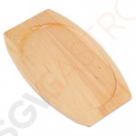 Olympia Holzbrett für Servierpfanne 31,5 x 22cm Geeignet für Pfanne GJ557 | 31,5 x 22cm | Heveaholz