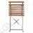 Bolero klappbare Terrassenstühle Holzimitat 2 Stück | Sitzhöhe: 48cm | 81 x 42 x 44cm | Holzimitat