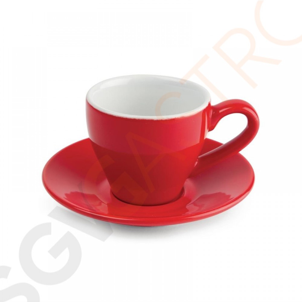 Olympia Cafe Espressotasse rot 10cl 12 Stück | Kapazität: 10cl | Steingut | rot