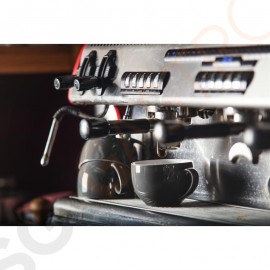 Olympia Cafe Kaffeetassen grau 22,8cl Passend zu Untertassen GL047, GL048, GL049, HC407, GL464 | 12 Stück | Kapazität: 22,8cl | Steinzeug | grau
