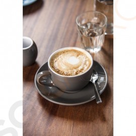 Olympia Cafe Cappuccinotassen grau 34cl Passend zu Untertassen GL047, GL048, GL049, HC407, GL464 | 12 Stück | Kapazität: 34cl | Steingut | grau