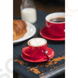 Olympia Cafe Untertassen rot 11,7cm Passend zu Espressotassen HC402, GK070, GK071, GK072, GL459 | 12 Stück | 11,7(Ø)cm | Steinzeug | rot
