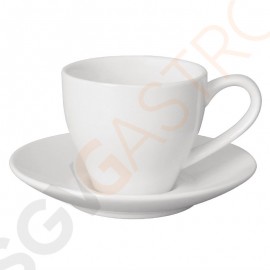 Olympia Cafe Untertassen weiß 11,7cm Passend zu Espressotassen HC402, GK070, GK071, GK072, GL459 | 12 Stück | 11,7(Ø)cm | Steinzeug | weiß