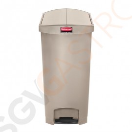 Rubbermaid Slim Jim End Step Pedaleimer beige 90L Kapazität: 90L | beige | Polyäthylenharz