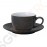 Olympia Cafe Untertassen grau 15,8cm Passend zu den 22,8cl-Kaffee- und 34cl-Cappuccinotassen | 12 Stück | 15,8(Ø)cm | Steinzeug | grau