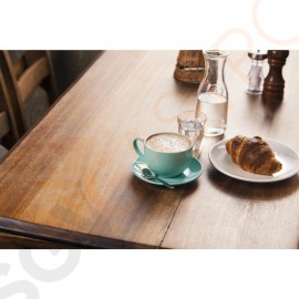 Olympia Cafe Untertassen aqua 15,8cm Passend zu den 22,8cl-Kaffee- und 34cl-Cappuccinotassen | 12 Stück | 15,8(Ø)cm | Steinzeug | blau