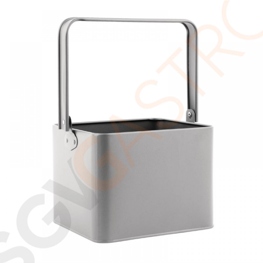 Olympia Tischbutler Stahl 18(H) x 15,5(B) x 13,5(T)cm | galvanisierter Stahl Olympia Tischbutler Stahl 18(H) x 15,5(B) x 13,5(T)cm | galvanisierter Stahl