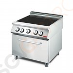 Gastro M Elektroherd mit keramischer Kochplatte und Ofen GM70/80CFVE Mit Ofen | 15,2kW/400V | 4 Kochzonen | 700-Serie