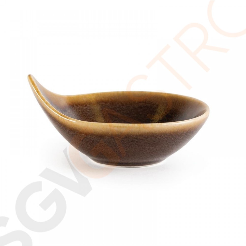 Olympia Kiln Dipschälchen Borke 10cm 12 Stück | 4,8 x 10(Ø)cm | Porzellan | Borke
