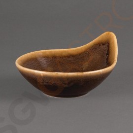 Olympia Kiln Dipschälchen Borke 10cm 12 Stück | 4,8 x 10(Ø)cm | Porzellan | Borke