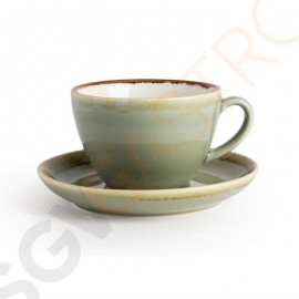 Olympia Kiln Untertassen Moos 16cm Passend zu Cappuccinotassen HC392, GP332, GP348, GP364, GP480 | 6 Stück | 16(Ø)cm | Porzellan | Moos