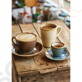 Olympia Kiln Untertassen Moos 16cm Passend zu Cappuccinotassen HC392, GP332, GP348, GP364, GP480 | 6 Stück | 16(Ø)cm | Porzellan | Moos