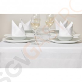 Mitre Luxury Satin Band Tischdecke weiß 178 x 365cm 178 x 365cm | Baumwolle 210g/m² | weiß