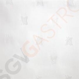 Mitre Luxury Luxor Tischdecke weiß 135cm 135 x 135cm | Baumwolle 190g/m² | weiß