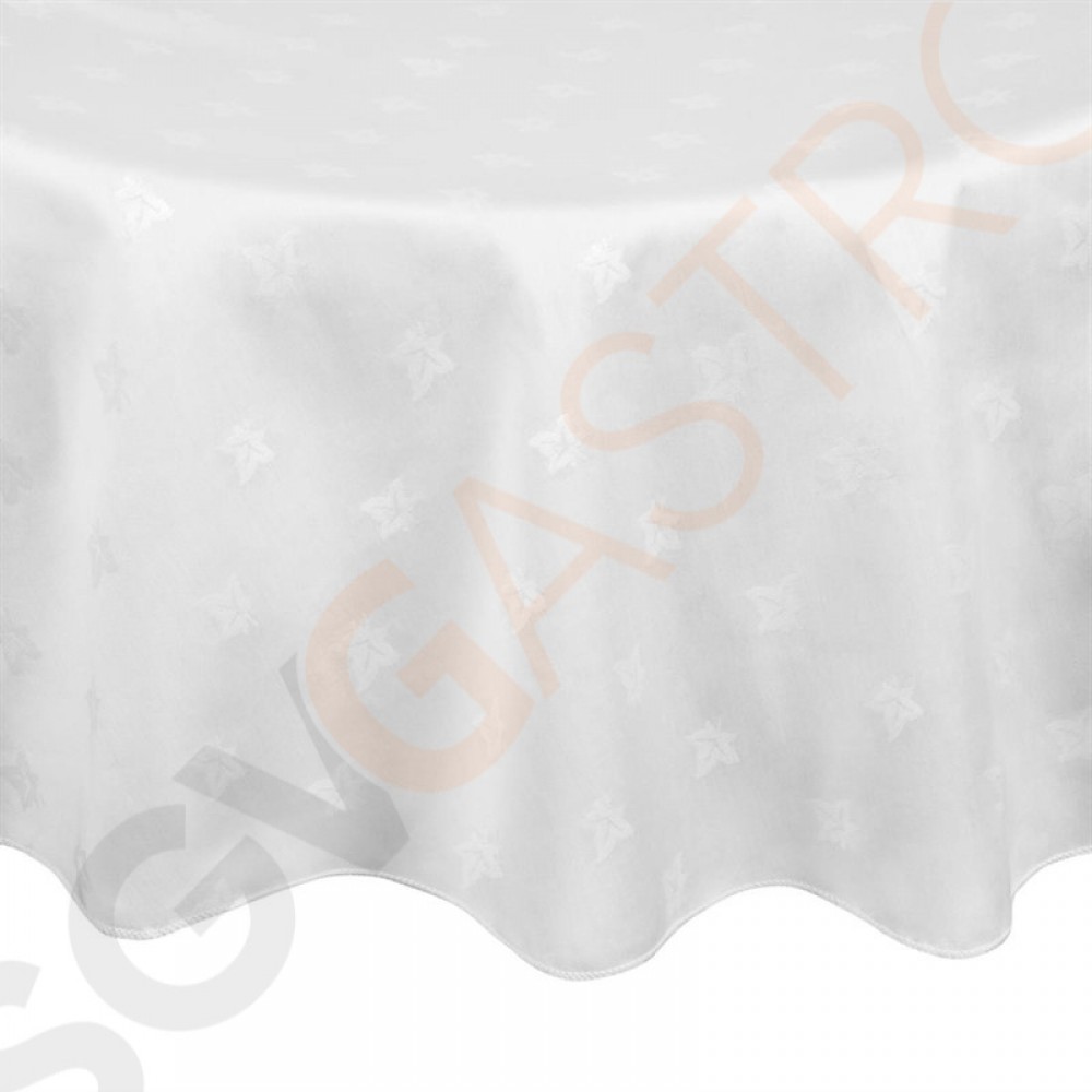 Mitre Luxury Luxor runde Tischdecke weiß 230cm 230(Ø)cm | Baumwolle 190g/m² | weiß