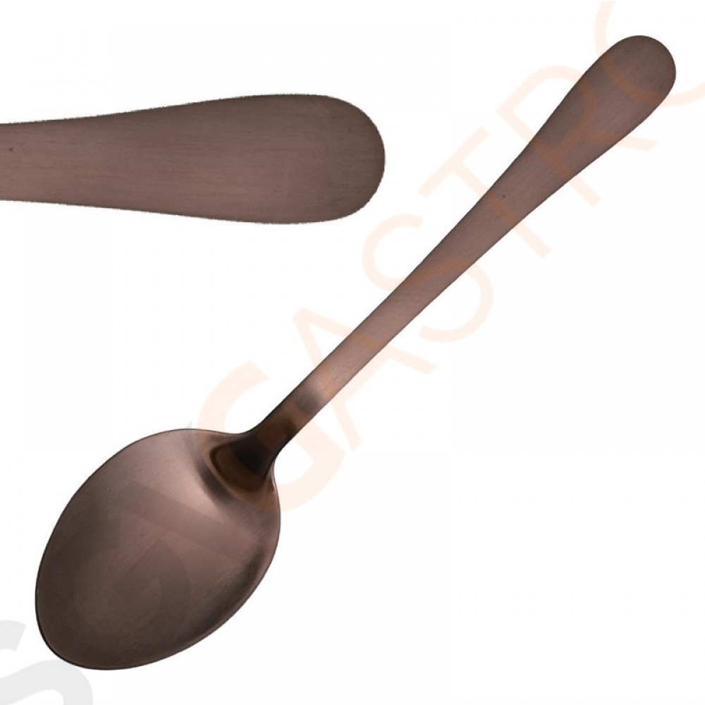 Olympia Cyprium Dessertlöffel 12 Stück | 18,2(L)cm | Edelstahl mit Kupferbeschichtung Olympia Cyprium Dessertlöffel 12 Stück | 18,2(L)cm | Edelstahl mit Kupferbeschichtung