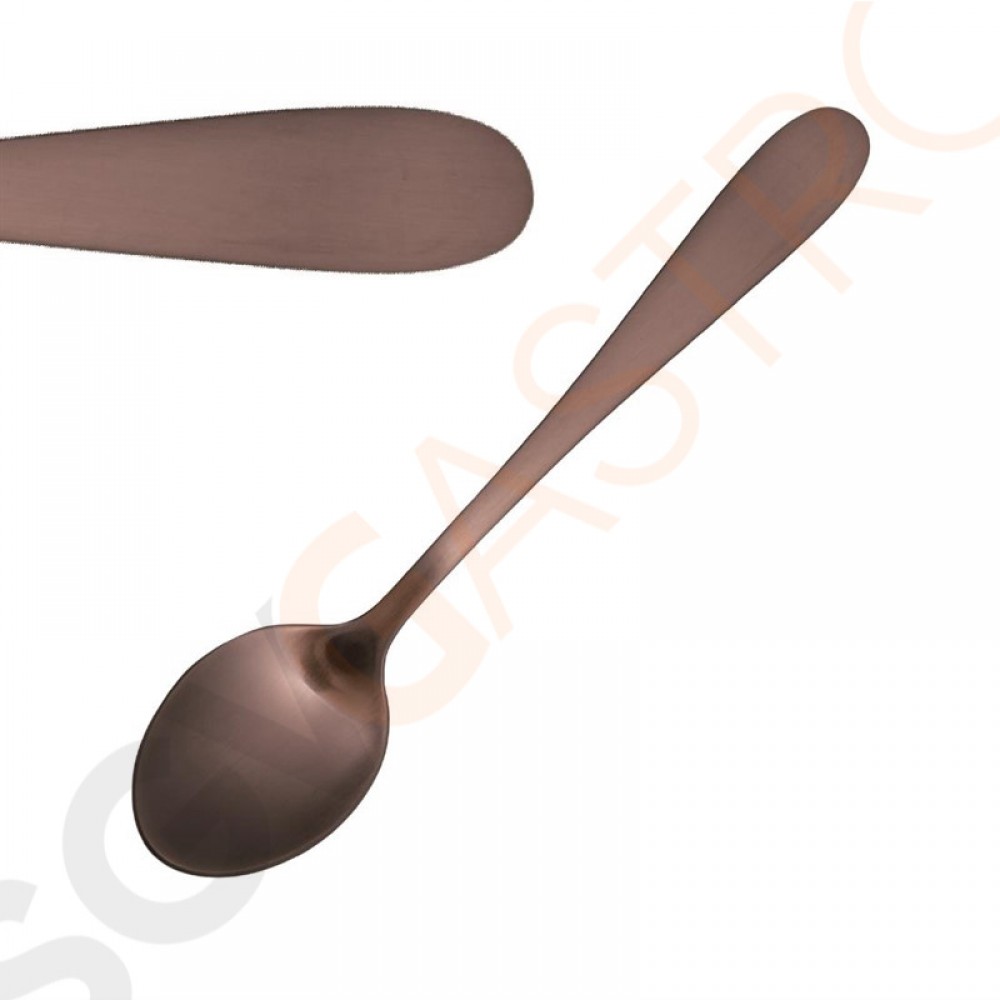 Olympia Cyprium Teelöffel 12 Stück | 14,4(L)cm | Edelstahl mit Kupferbeschichtung Olympia Cyprium Teelöffel 12 Stück | 14,4(L)cm | Edelstahl mit Kupferbeschichtung