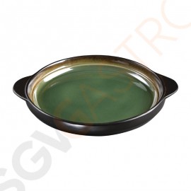 Olympia Nomi runde Tapasschalen grün-schwarz 19cm 6 Stück | 19(Ø)cm | Steinzeug | grün-schwarz