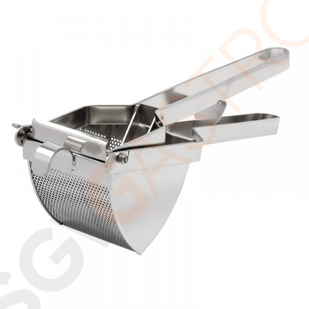 Vogue heavy-duty Kartoffelpresse Heavy-duty. Kann mit rohen oder gekochten Kartoffeln und anderes Gemüse verwendet werden. Vogue heavy-duty Kartoffelpresse Heavy-duty. Kann mit rohen oder gekochten Kartoffeln und anderes Gemüse verwendet werden.