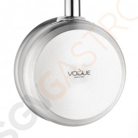 Vogue Edelstahl Stieltopf 900ml Größe: 140(Ø)mm | Material: Edelstahl | Induktionsgeeignet | Deckel: M927