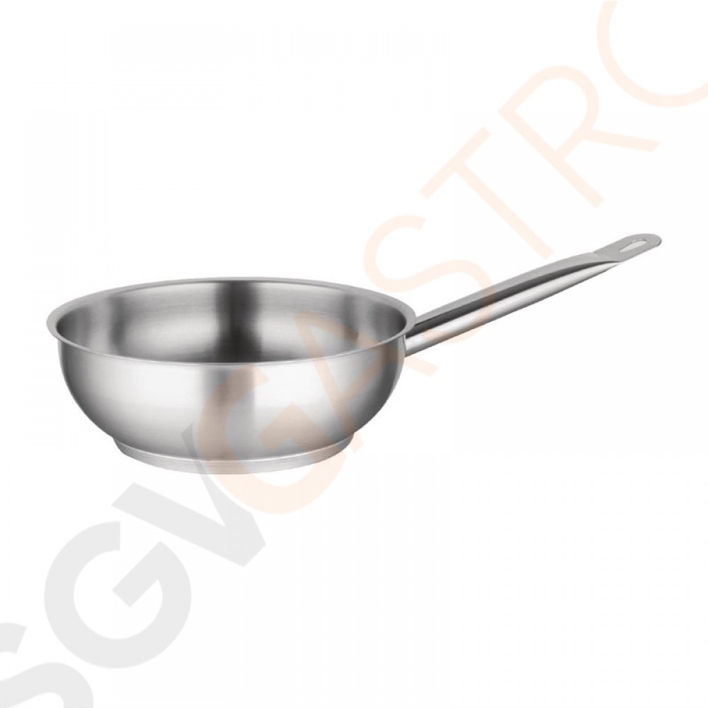 Vogue Edelstahl Sauteuse 20cm Größe: 20(Ø)cm | Material: Edelstahl | Induktionsgeeignet Vogue Edelstahl Sauteuse 20cm Größe: 20(Ø)cm | Material: Edelstahl | Induktionsgeeignet