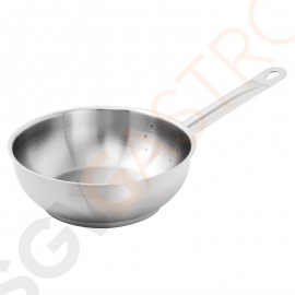 Vogue Edelstahl Sauteuse 20cm Größe: 20(Ø)cm | Material: Edelstahl | Induktionsgeeignet