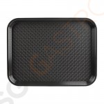 Kristallon Fast-Food-Tablett schwarz 41,5 x 30,5cm 41,5 x 30,5cm | Polypropylen | schwarz