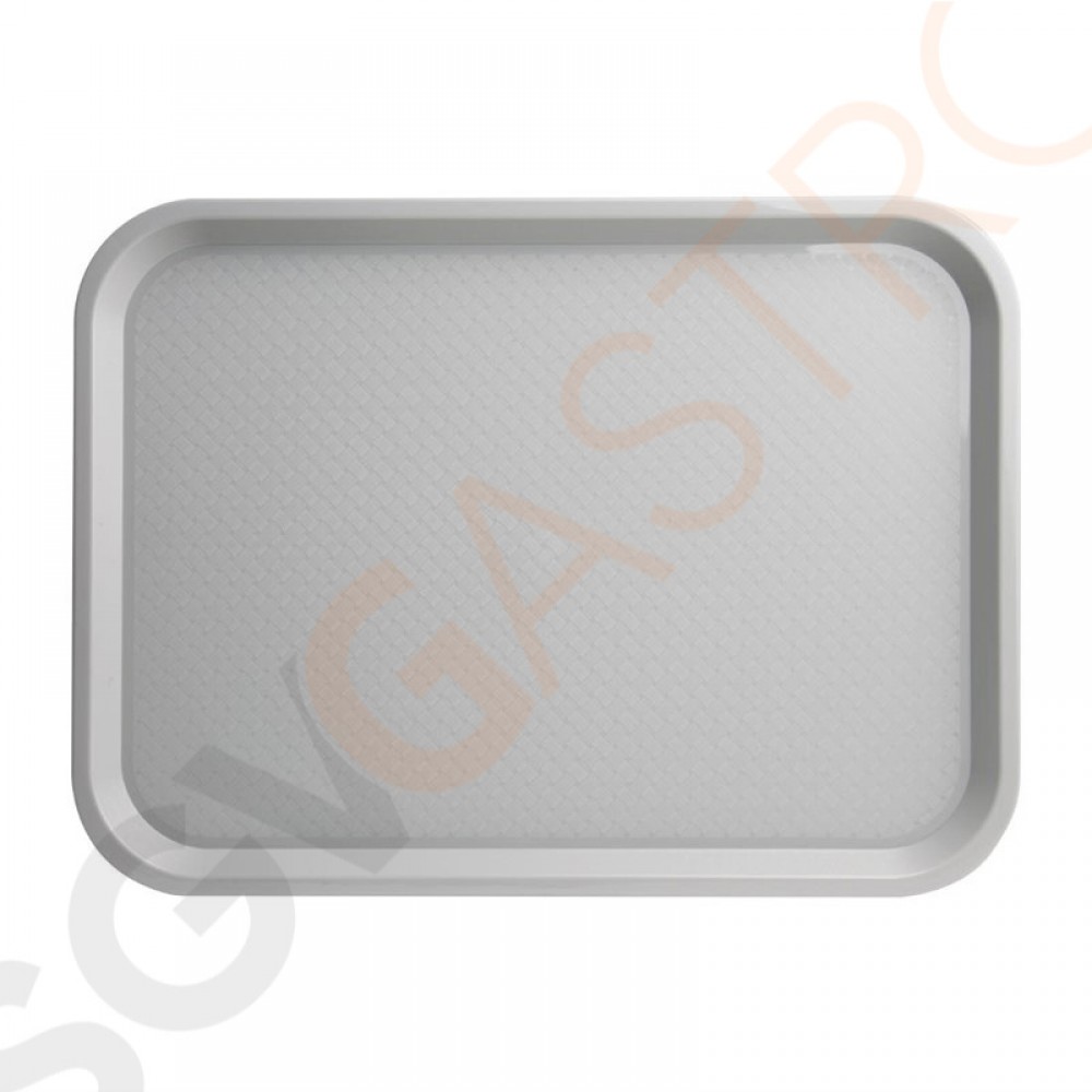 Kristallon Fast-Food-Tablett grau 41,5 x 30,5cm 41,5 x 30,5cm | Polypropylen | grau