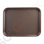 Kristallon Fast-Food-Tablett braun 41,5 x 30,5cm 41,5 x 30,5cm | Polypropylen | braun